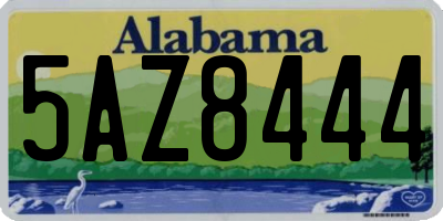 AL license plate 5AZ8444