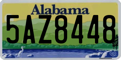 AL license plate 5AZ8448