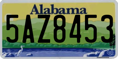 AL license plate 5AZ8453