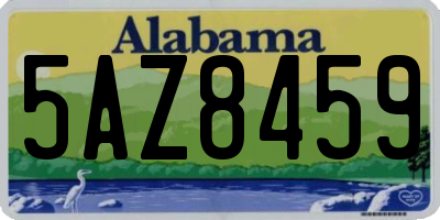 AL license plate 5AZ8459
