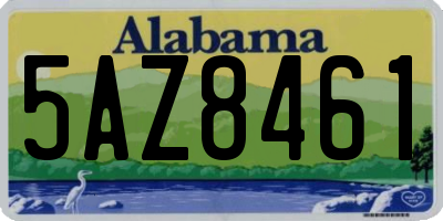 AL license plate 5AZ8461