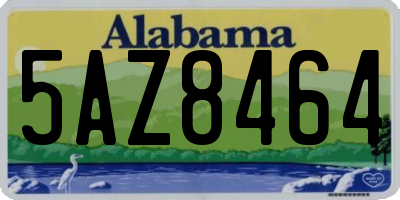 AL license plate 5AZ8464
