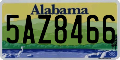AL license plate 5AZ8466