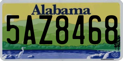 AL license plate 5AZ8468