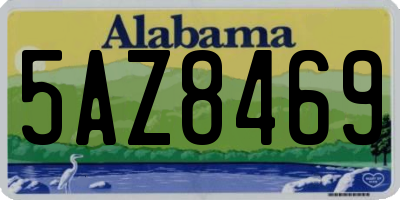 AL license plate 5AZ8469