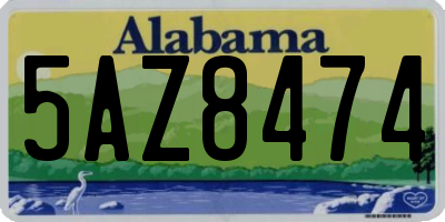 AL license plate 5AZ8474