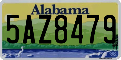 AL license plate 5AZ8479