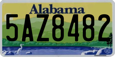 AL license plate 5AZ8482