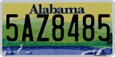 AL license plate 5AZ8485