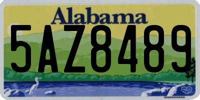 AL license plate 5AZ8489
