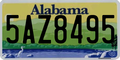 AL license plate 5AZ8495