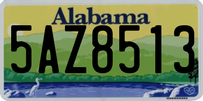 AL license plate 5AZ8513