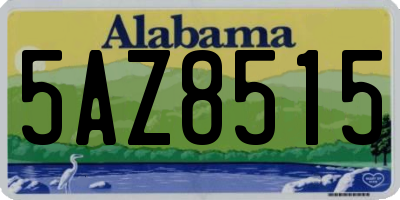 AL license plate 5AZ8515