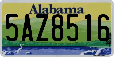 AL license plate 5AZ8516