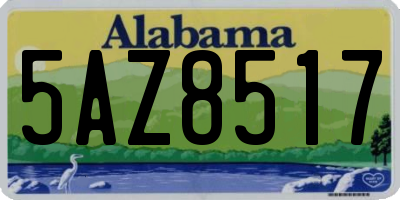 AL license plate 5AZ8517