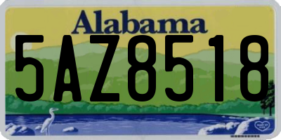 AL license plate 5AZ8518