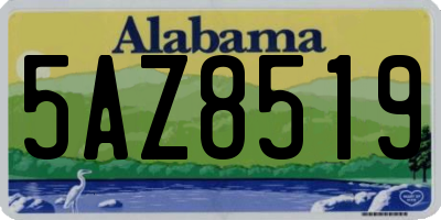 AL license plate 5AZ8519