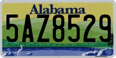 AL license plate 5AZ8529
