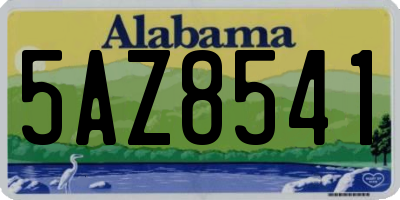 AL license plate 5AZ8541
