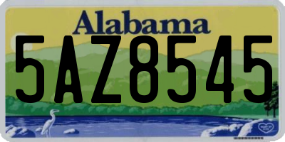 AL license plate 5AZ8545