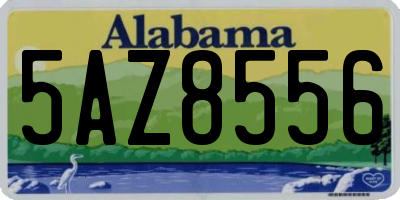 AL license plate 5AZ8556