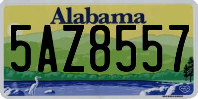 AL license plate 5AZ8557