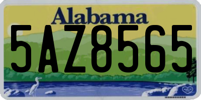 AL license plate 5AZ8565