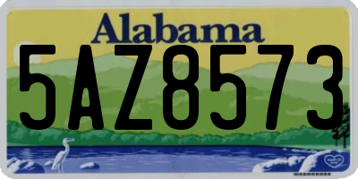 AL license plate 5AZ8573