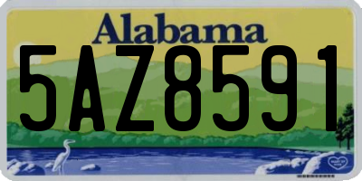 AL license plate 5AZ8591