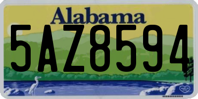 AL license plate 5AZ8594