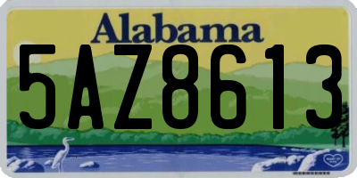 AL license plate 5AZ8613