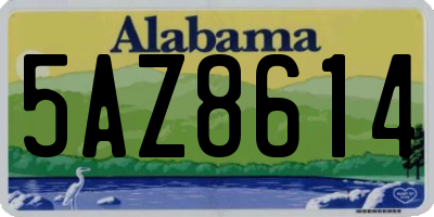 AL license plate 5AZ8614