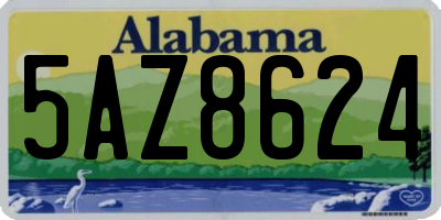 AL license plate 5AZ8624