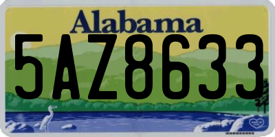 AL license plate 5AZ8633