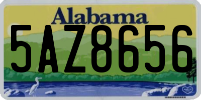 AL license plate 5AZ8656