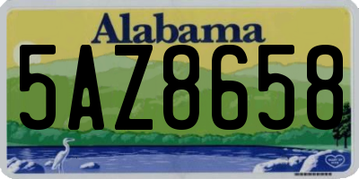 AL license plate 5AZ8658