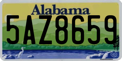 AL license plate 5AZ8659