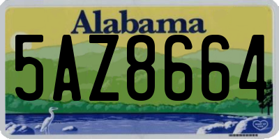 AL license plate 5AZ8664