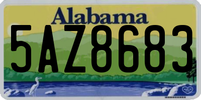 AL license plate 5AZ8683