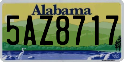 AL license plate 5AZ8717