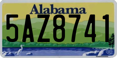 AL license plate 5AZ8741