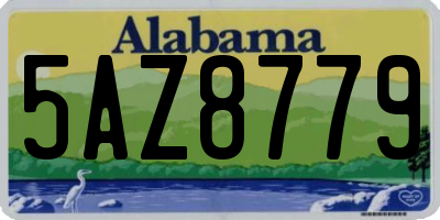 AL license plate 5AZ8779