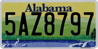 AL license plate 5AZ8797