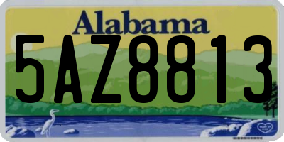 AL license plate 5AZ8813