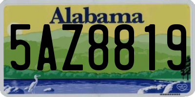 AL license plate 5AZ8819