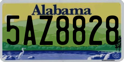AL license plate 5AZ8828