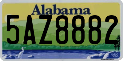 AL license plate 5AZ8882