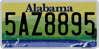 AL license plate 5AZ8895
