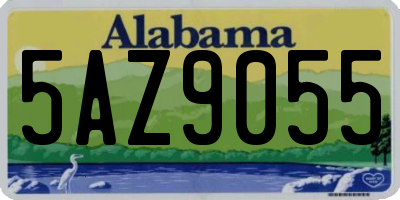AL license plate 5AZ9055