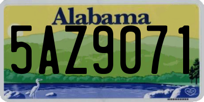 AL license plate 5AZ9071